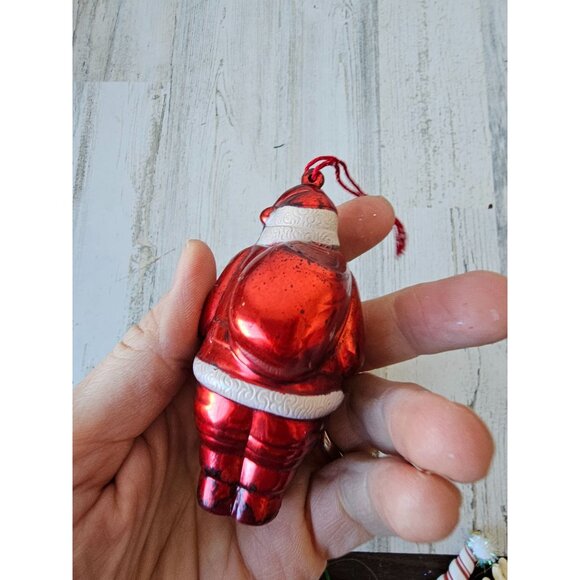 Metal Santa Bell ornament vintage set tree Xmas decor - Picture 9 of 9